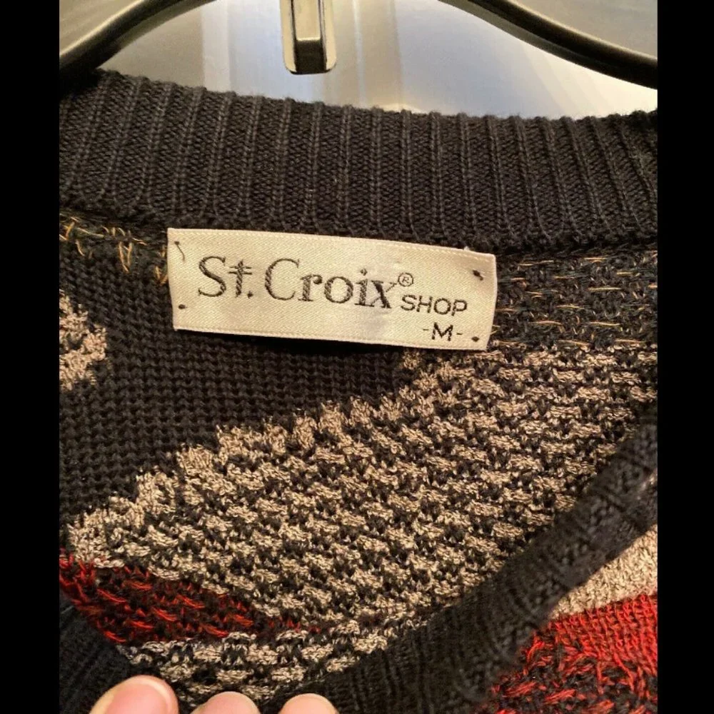 St Croix Textured Wool‎ Sweater Men’s Medium